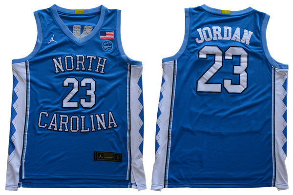2019 North Carolina 23 Blue College Football Jersey football jersey product view 1