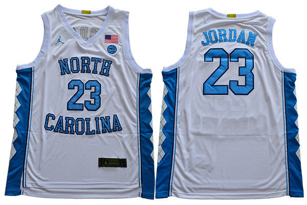 2019 North Carolina 23 White College Football Jersey football jersey product view 1