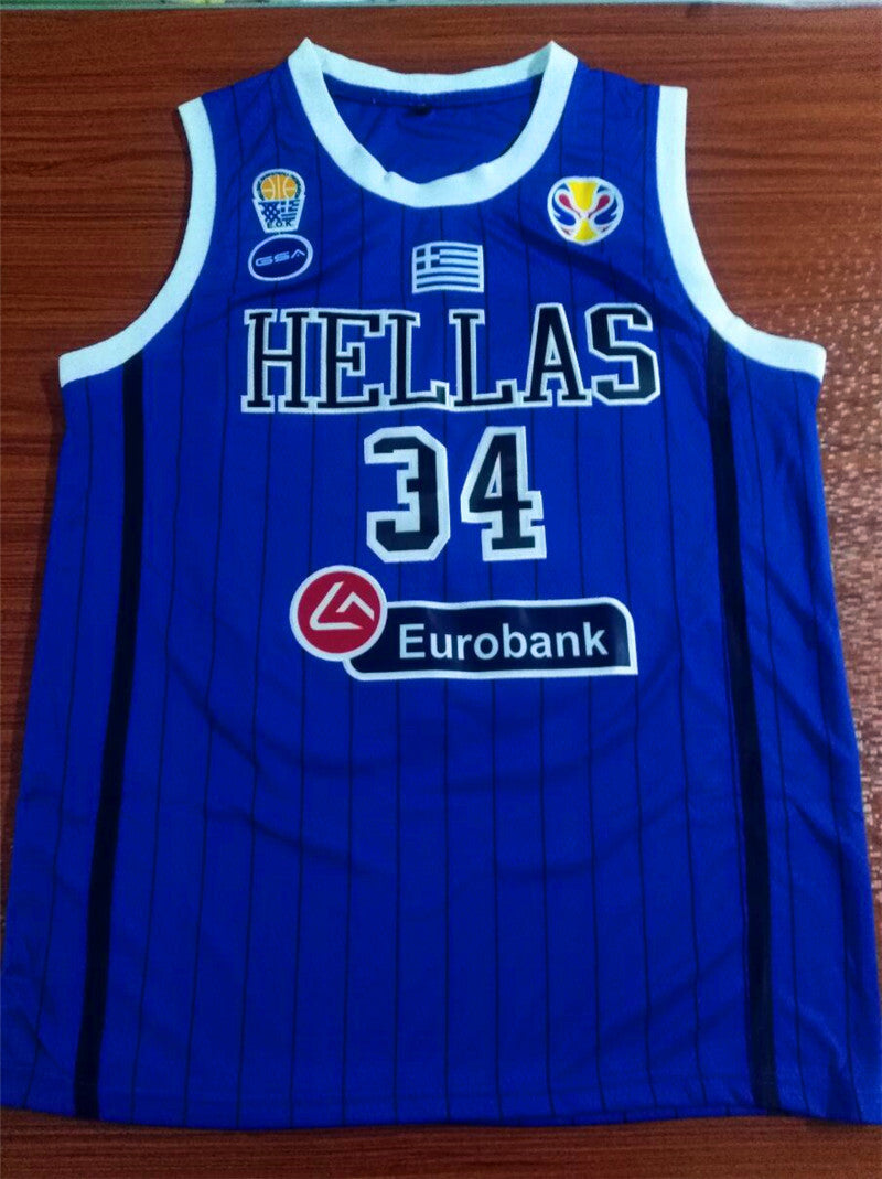 2019 World Cup USA Team Basketball #34 Antetokounmpog Style 1 Basketball Jersey basketball jersey product view 1