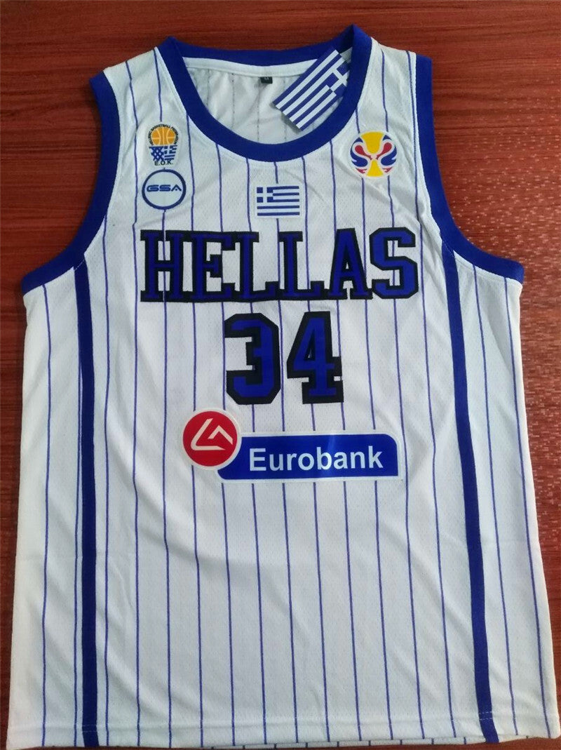 2019 World Cup USA Team Basketball #34 Antetokounmpog Style 3 Basketball Jersey basketball jersey product view 1