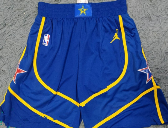 2021 aLL star game shorts blue Basketball Jersey basketball jersey product view 1