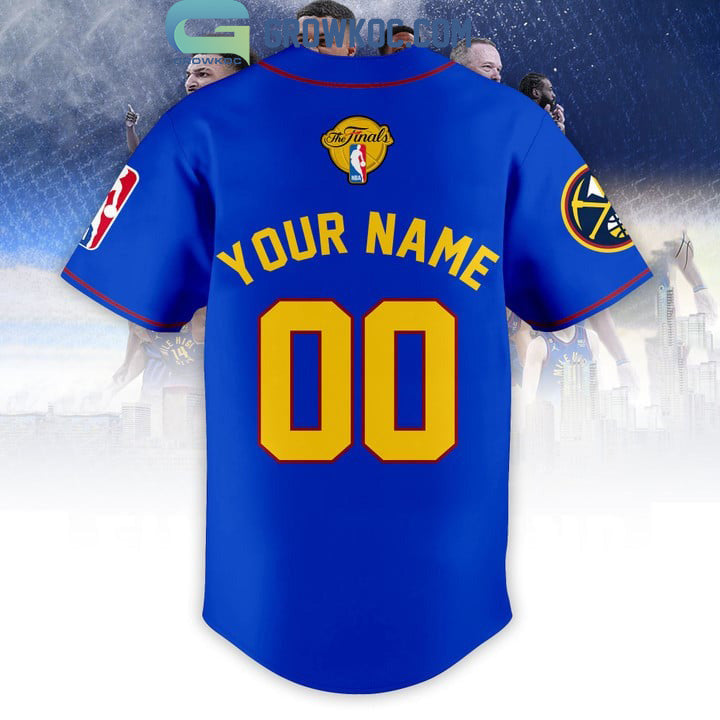 2023 NBA Finals Champions Blue Design Baseball Jersey baseball jersey product view 3