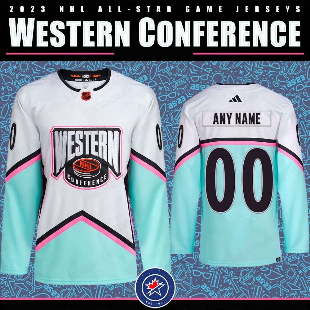 2023-nhl-all-star-game-jerseys-western-conference-sportslogosnet-reverse-retro-1_conew1 Hockey Jersey hockey jersey product view 1