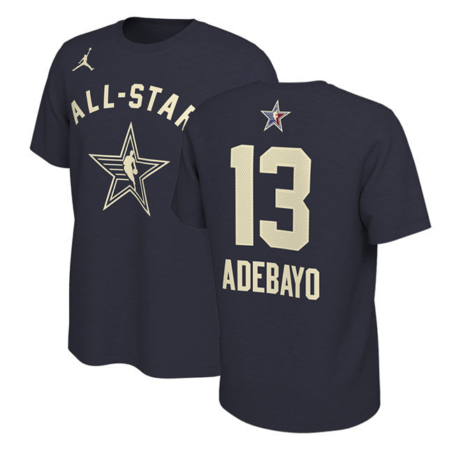 2024 All-Star #13 Bam Adebary Navy T-Shirt Style 2 Basketball Jersey basketball jersey product view 1