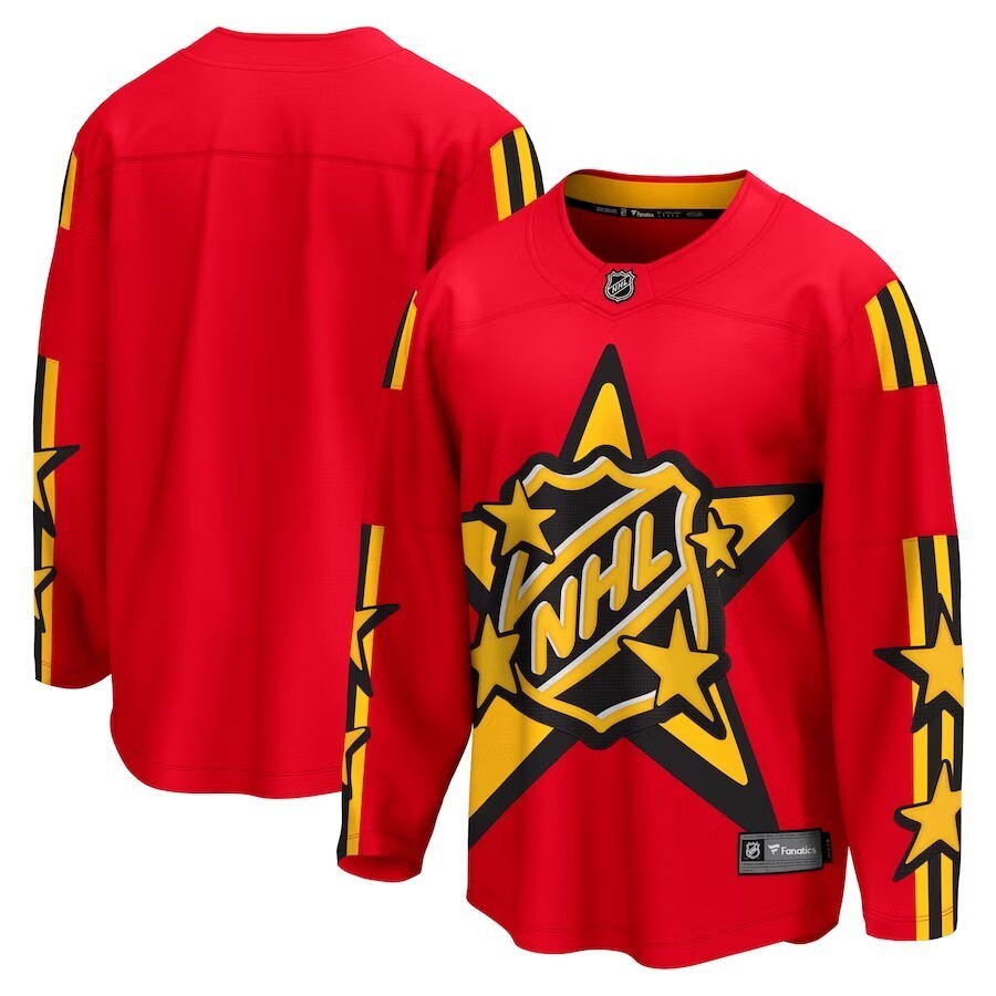 2024 NHL All-Star Game Breakaway Jersey - Red Hockey Jersey hockey jersey product view 1