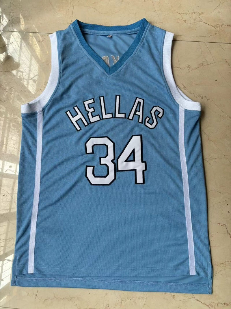 2024 Team 34 # Blue Jersey Style 2 College Football Jersey football jersey product view 1