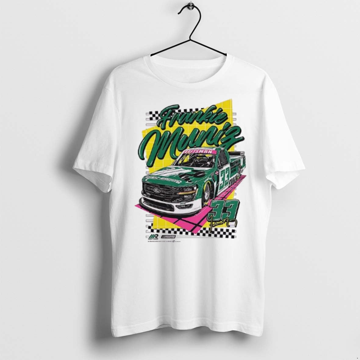 2025 33 Frankie Muniz Nascar Truck Retro T Shirts Unisex T-shirt, Sweatshirt, Hoodie, Long Sleeve Tee - T-Shirt, Sweatshirt, Hoodie