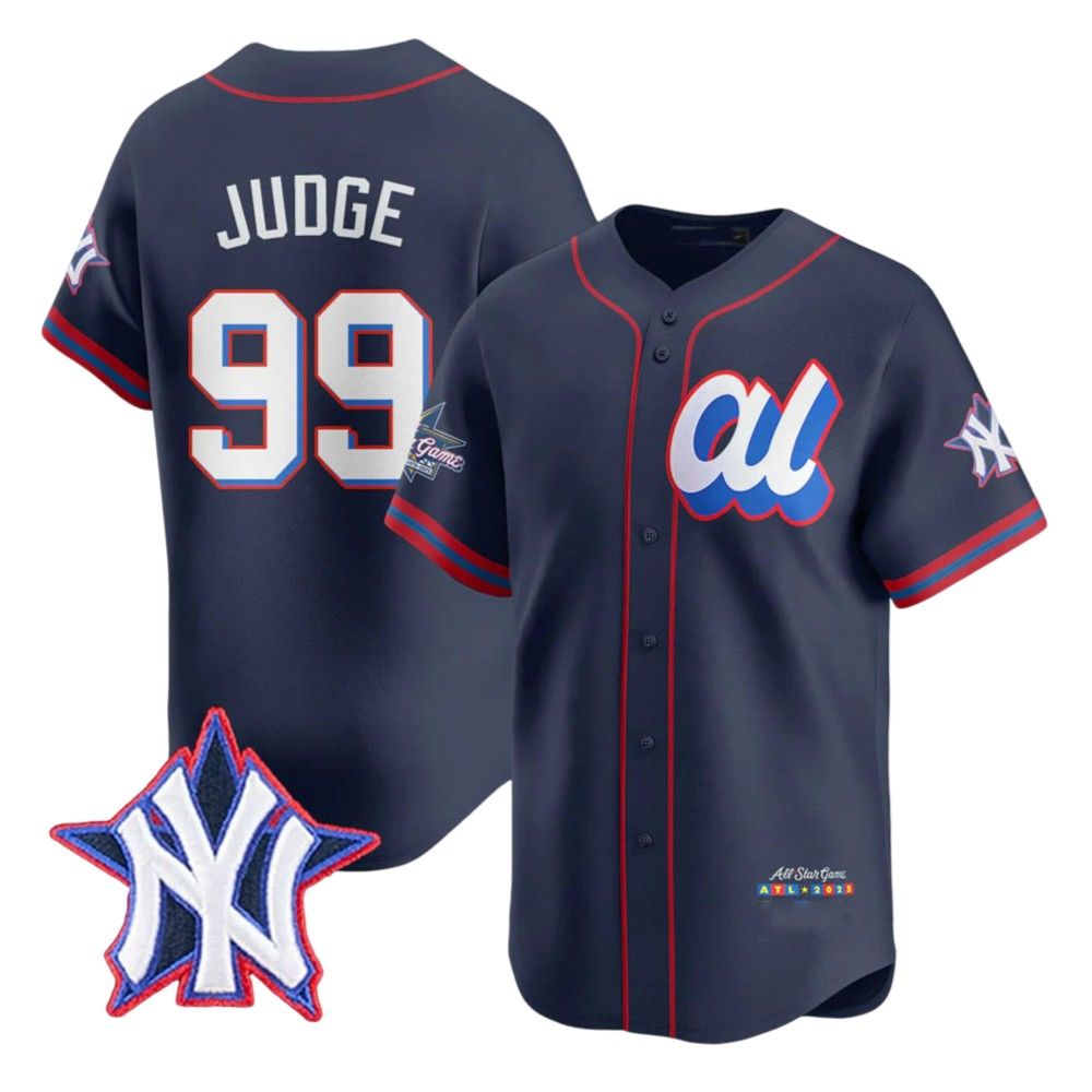 2025 Aaron Judge All Star Baseball Jersey baseball jersey product view 2