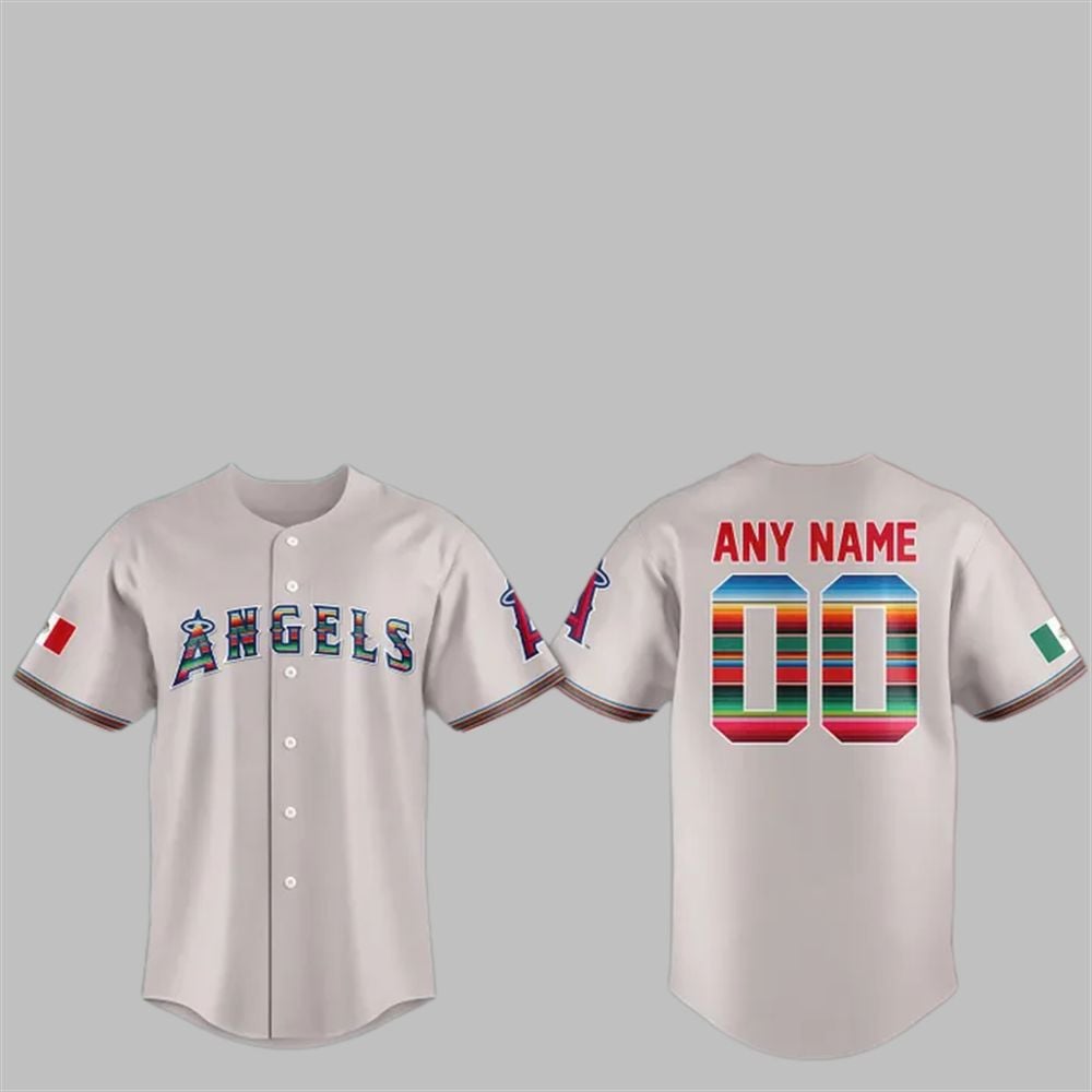 2025 Angels Mexican Heritage Night Jersey - Grishko.com baseball jersey product view 1