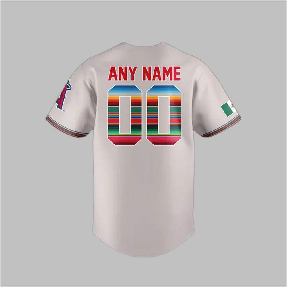 2025 Angels Mexican Heritage Night Jersey - Grishko.com baseball jersey product view 2