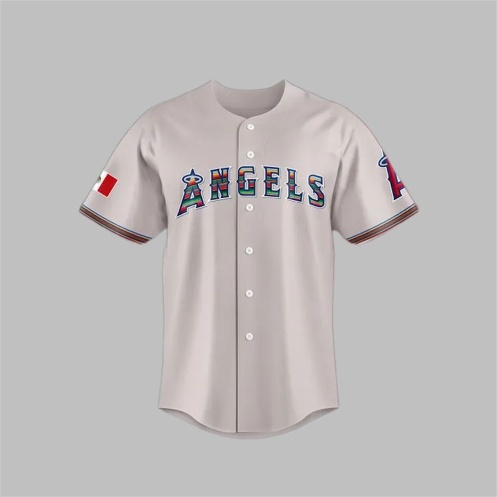 2025 Angels Mexican Heritage Night Jersey - Grishko.com baseball jersey product view 3