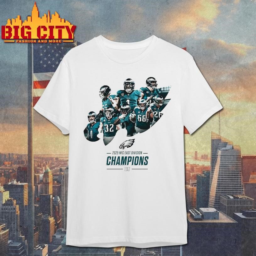 2025 Back To Back NFC East Champion Members in logo shirt Unisex T-shirt, Sweatshirt, Hoodie, Long Sleeve Tee - T-Shirt, Sweatshirt, Hoodie