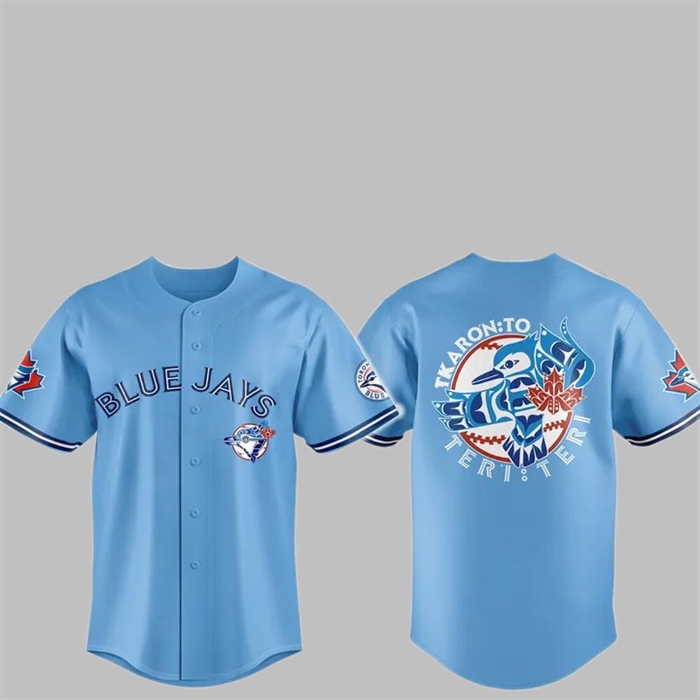 2025 Blue Jays Indigenous Peoples Day Jersey baseball jersey product view 1