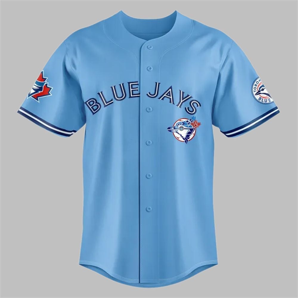 2025 Blue Jays Indigenous Peoples Day Jersey baseball jersey product view 3