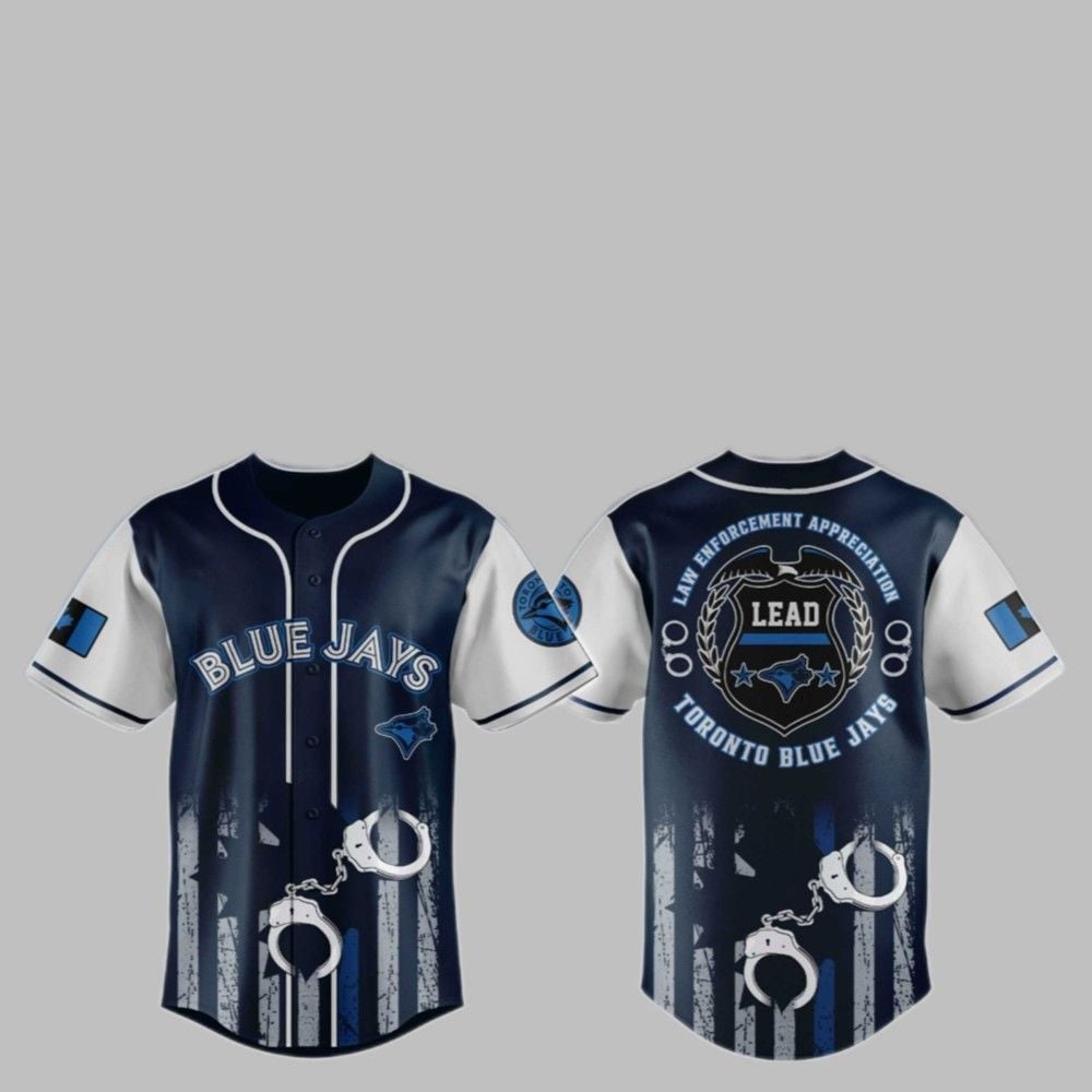 2025 Blue Jays x Law Enforcement Appreciation Day Jersey - Grishko.com baseball jersey product view 1