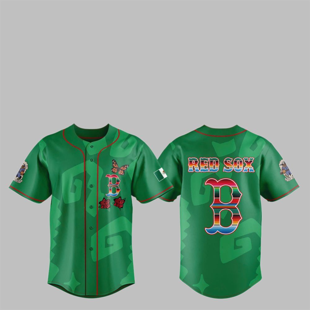 2025 Boston Red Sox MEXICAN HERITAGE NIGHT Jersey baseball jersey product view 2