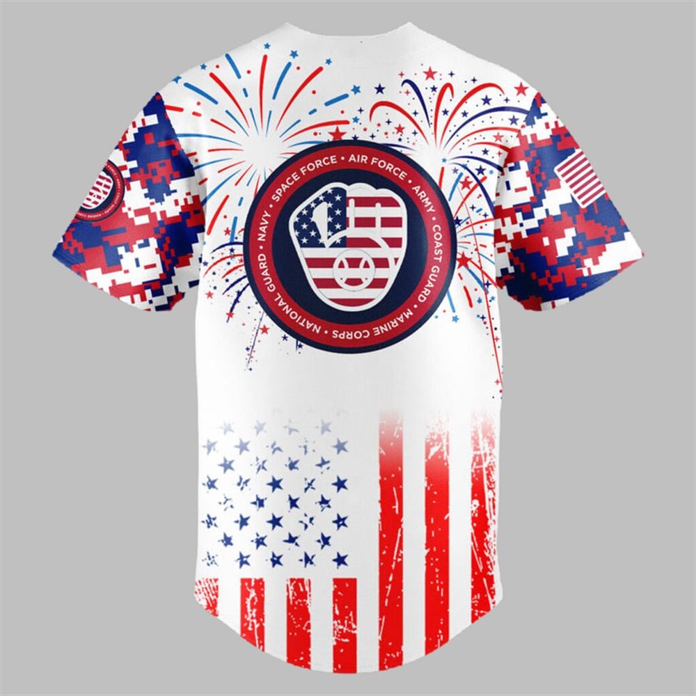 2025 Brewers The 4th of July Military Jersey baseball jersey product view 3
