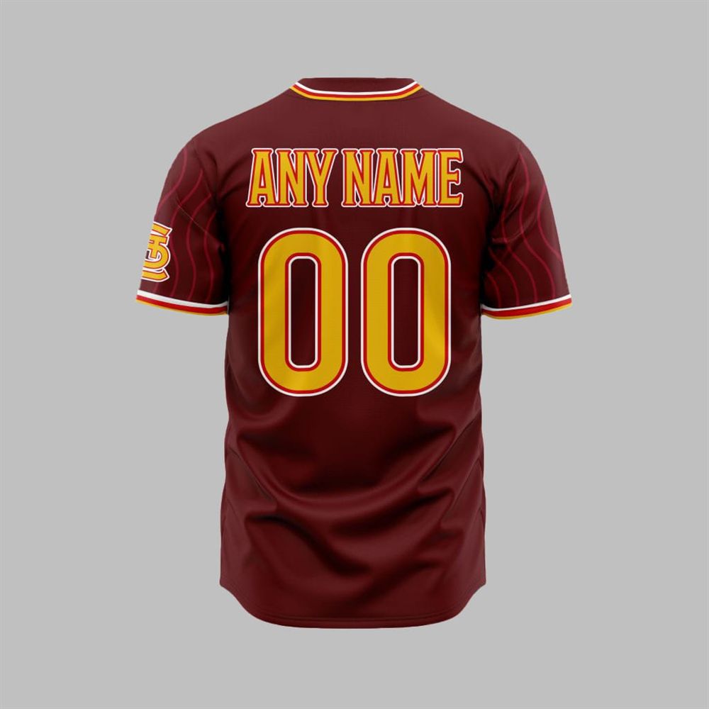 2025 Cardinals City Connect Jersey - Grishko.com baseball jersey product view 2