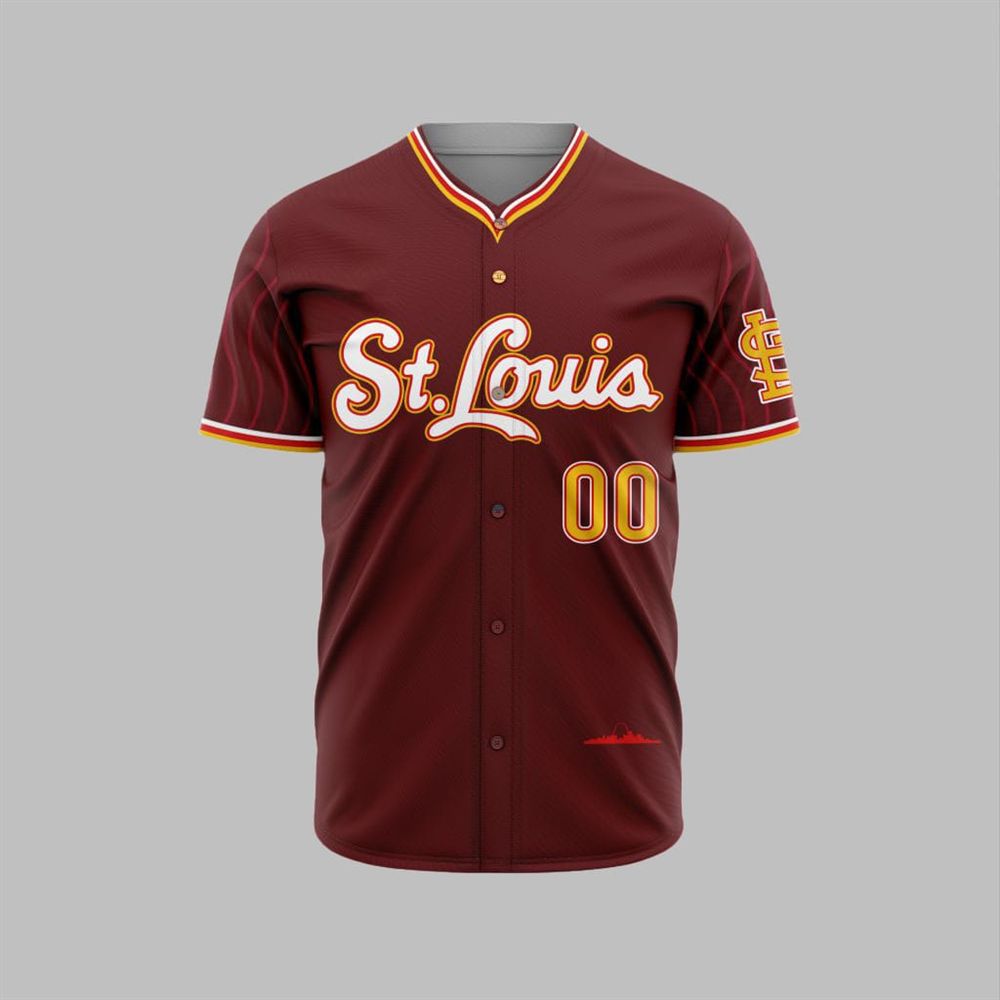 2025 Cardinals City Connect Jersey - Grishko.com baseball jersey product view 1