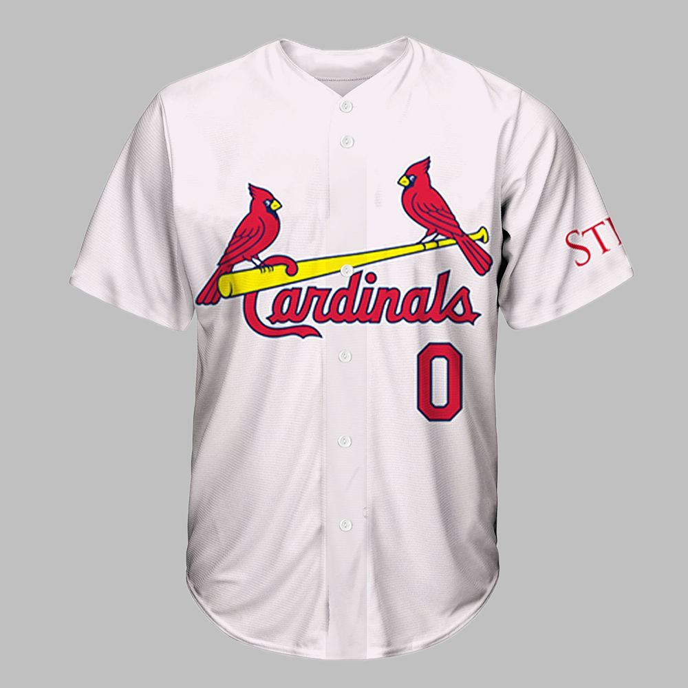 2025 Cardinals Masyn Winn Home White Jersey Giveaway - Grishko.com sports jersey product view 1