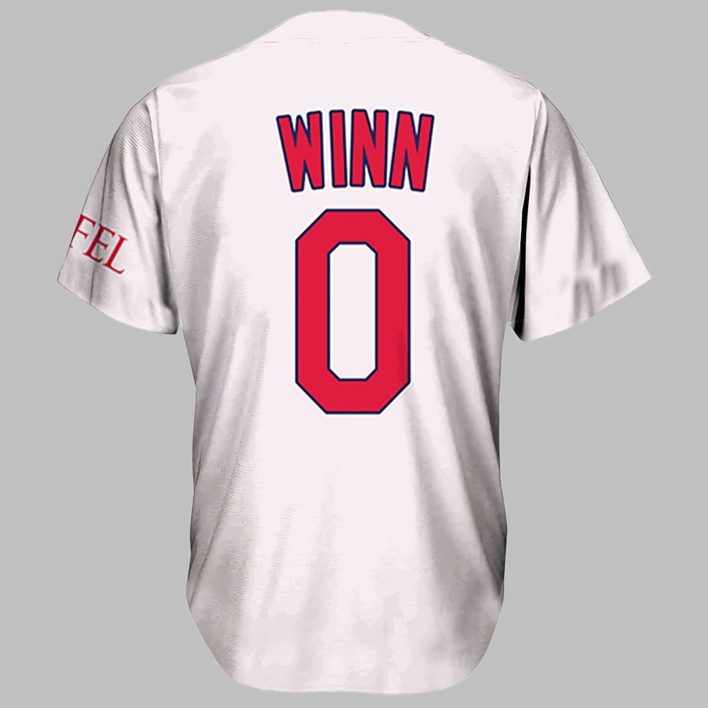 2025 Cardinals Masyn Winn Home White Jersey Giveaway - Grishko.com sports jersey product view 2