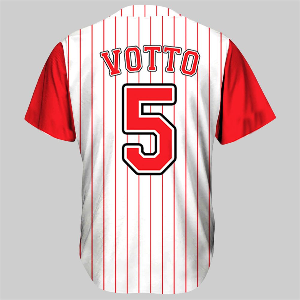 2025 Chattanooga Lookouts Joey Votto Jersey Giveaway - Grishko.com sports jersey product view 2