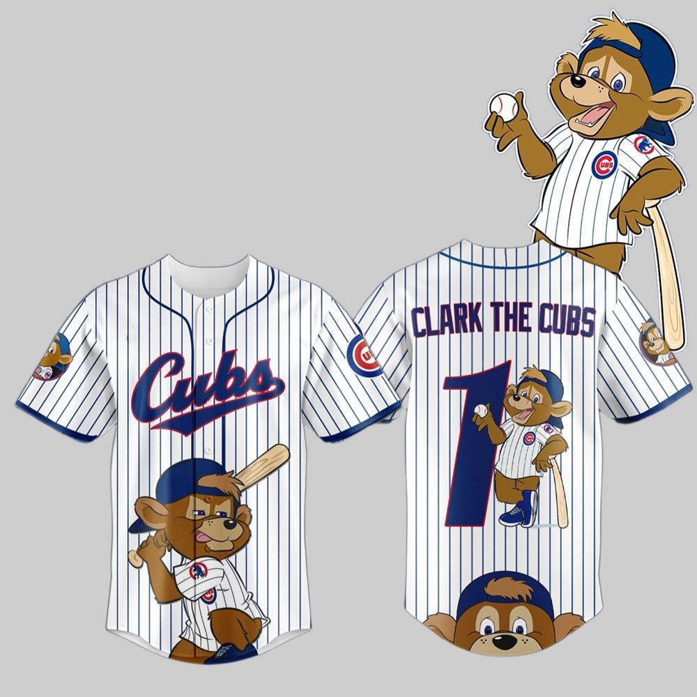 2025 Chicago Cubs Clark The Cub Jersey - Grishko.com baseball jersey product view 1