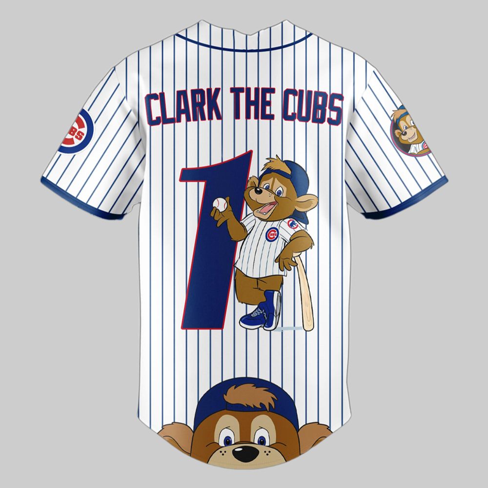 2025 Chicago Cubs Clark The Cub Jersey - Grishko.com baseball jersey product view 3