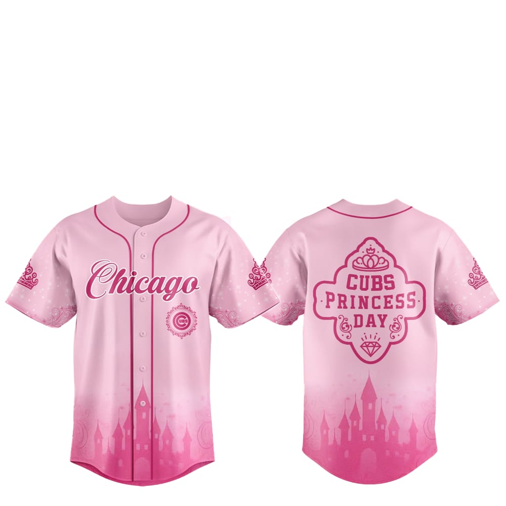 2025 Chicago Cubs Princess Day Baseball Jersey - Grishko.com baseball jersey product view 1
