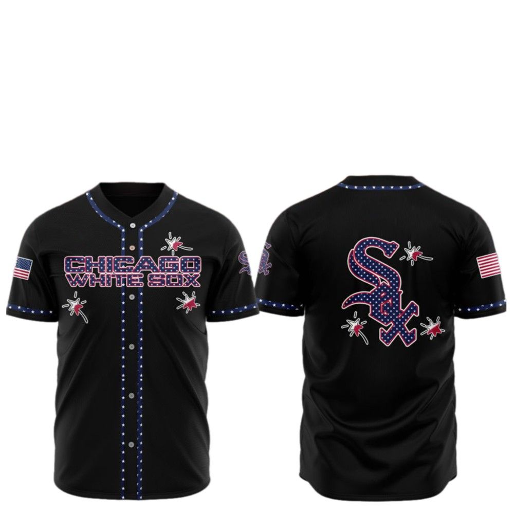 2025 Chicago White Sox Happy Independence Day Baseball Jersey - Grishko.com baseball jersey product view 2