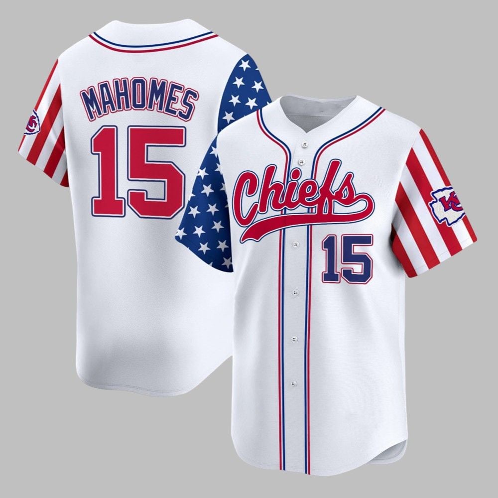2025 Chiefs Mahomes Fouth Of July Jersey - Grishko.com football jersey product view 1