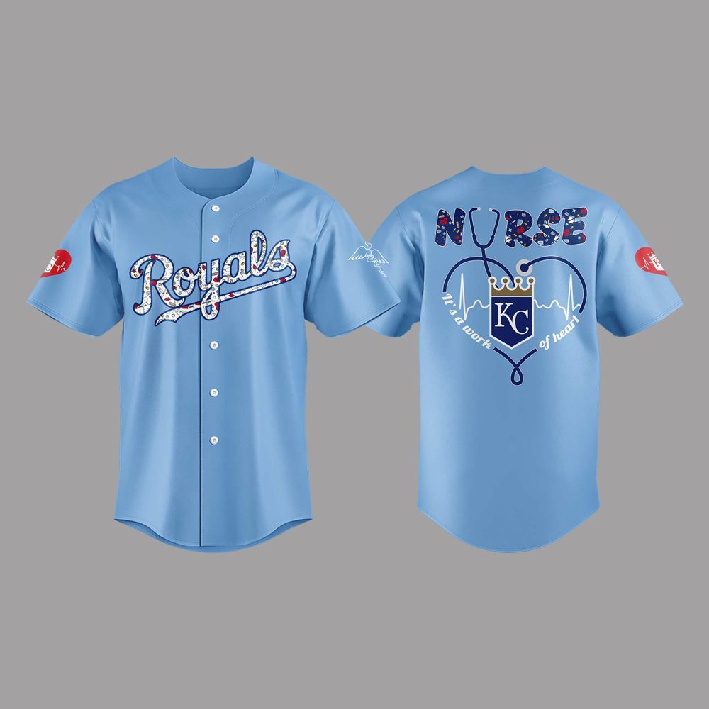2025 City Royals Nurses Night Baseball Jersey - Grishko.com baseball jersey product view 1