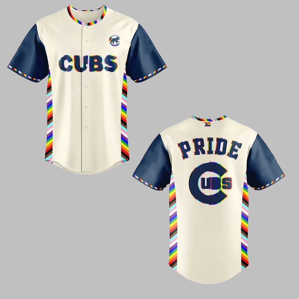 2025 Cubs Celebrating Pride Jersey - Grishko.com baseball jersey product view 1