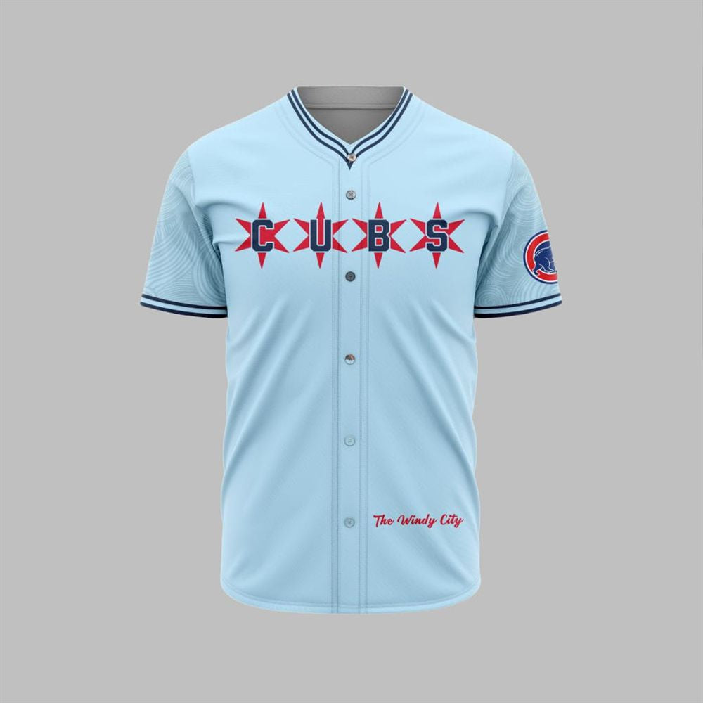 2025 Cubs City Connect Jersey - Grishko.com baseball jersey product view 1