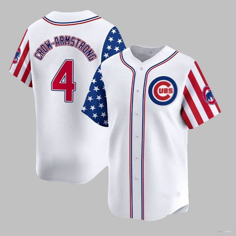 2025 Cubs Crow-Armstrong Fouth Of July Jersey - Grishko.com baseball jersey product view 1