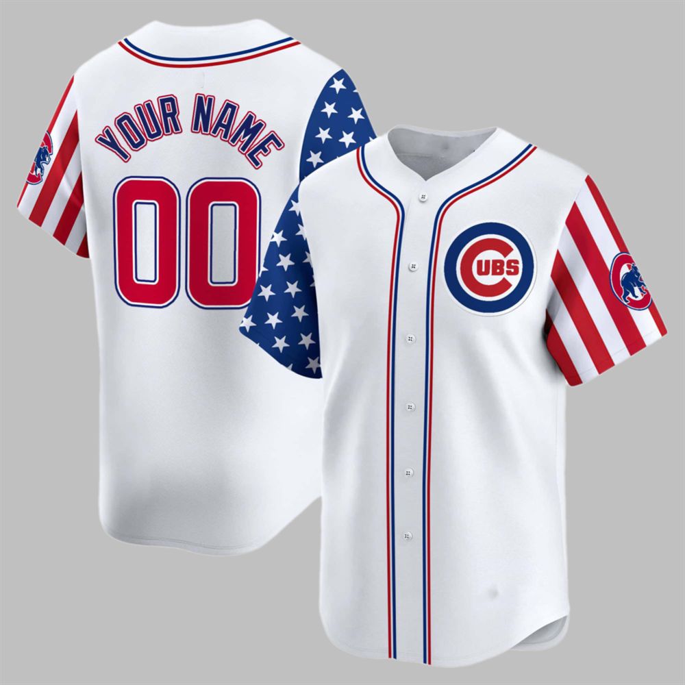 2025 Cubs Crow-Armstrong Fouth Of July Jersey - Grishko.com baseball jersey product view 2