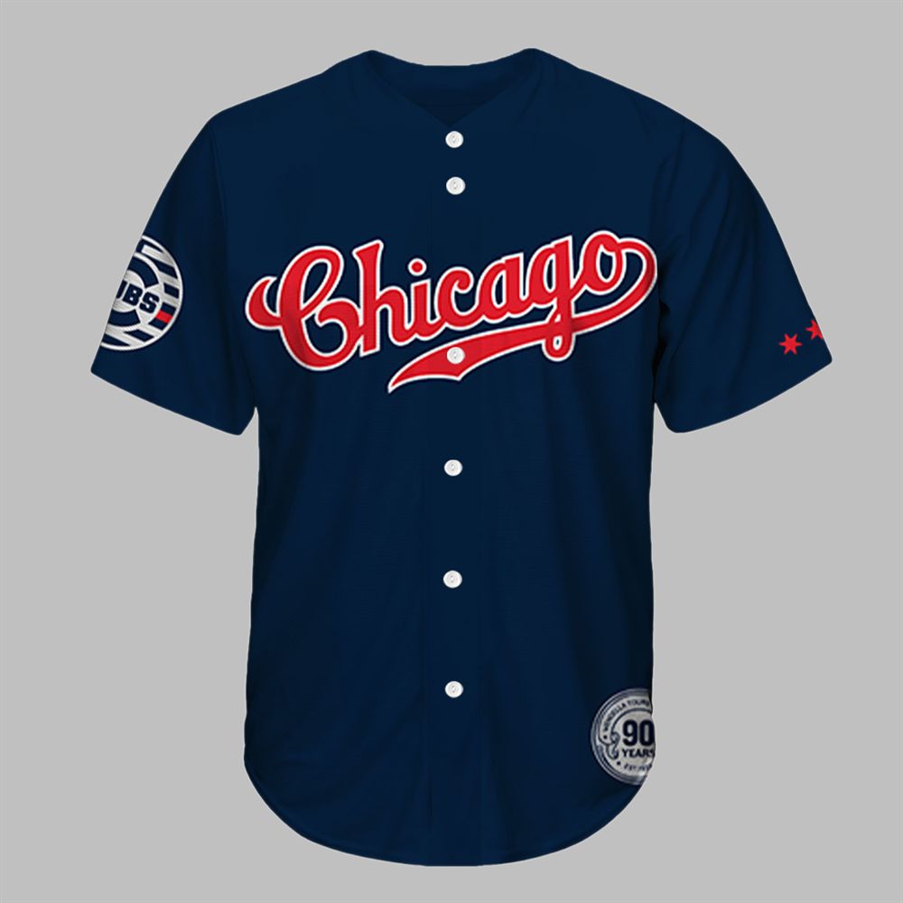 2025 Cubs First Responder Appreciation Jersey Giveaway - Grishko.com baseball jersey product view 2