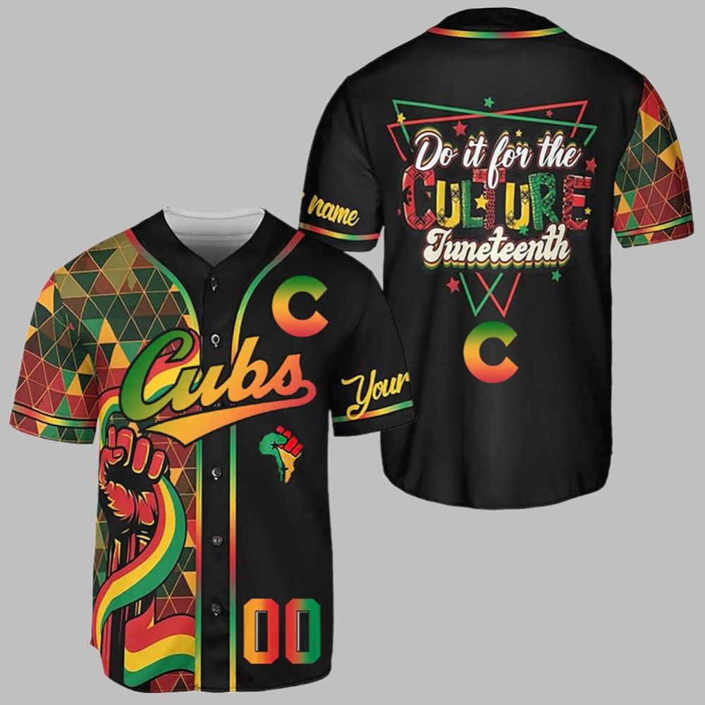 2025 Cubs Juneteenth Day Jersey - Grishko.com baseball jersey product view 1