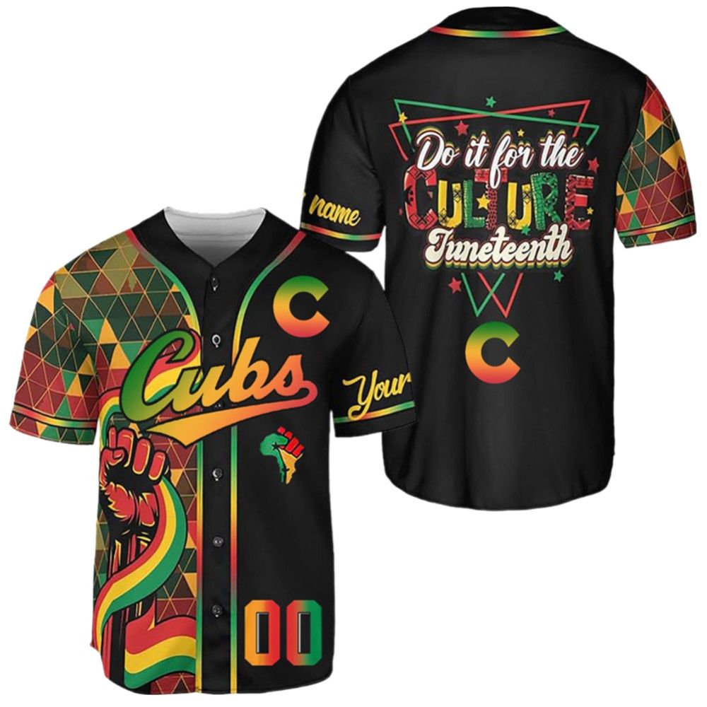 2025 Cubs Juneteenth Day Jersey - Grishko.com baseball jersey product view 2