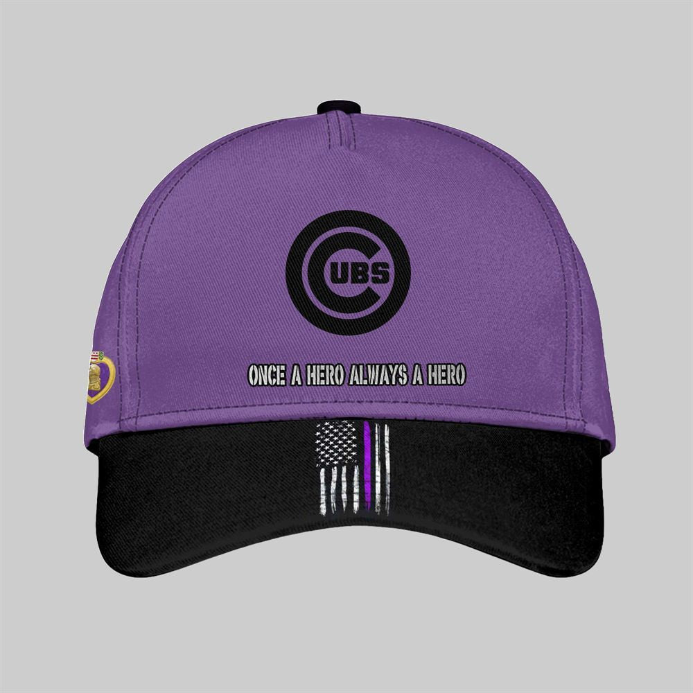 2025 Cubs National Purple Heart Day Jersey - Grishko.com baseball jersey product view 2