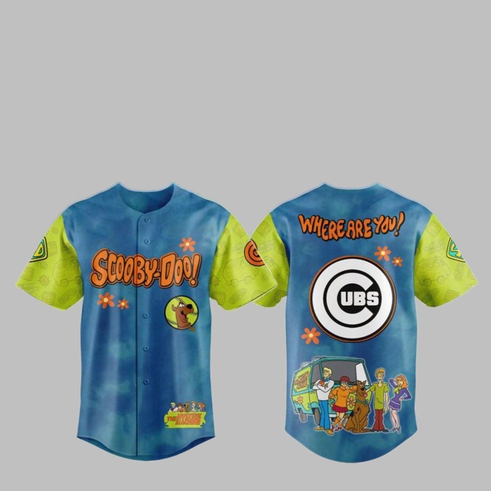 2025 Cubs Scooby-Doo Baseball Jersey - Grishko.com baseball jersey product view 1