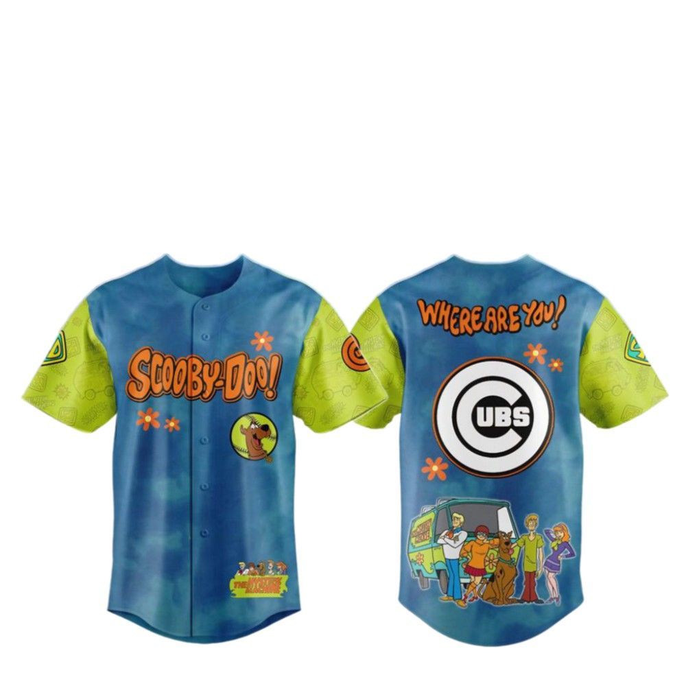 2025 Cubs Scooby-Doo Baseball Jersey - Grishko.com baseball jersey product view 2