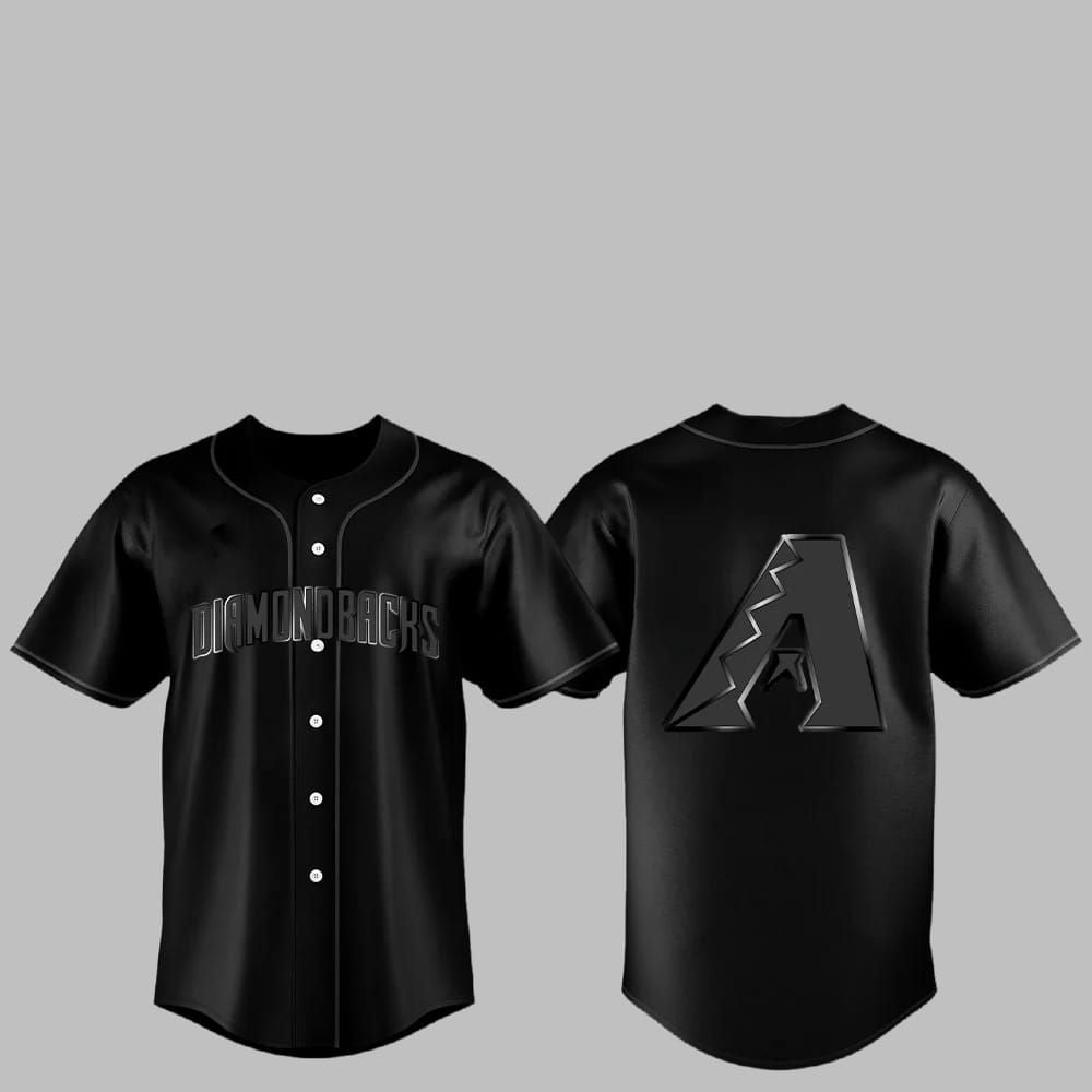 2025 Diamondbacks Back In Black Jersey - Grishko.com baseball jersey product view 1