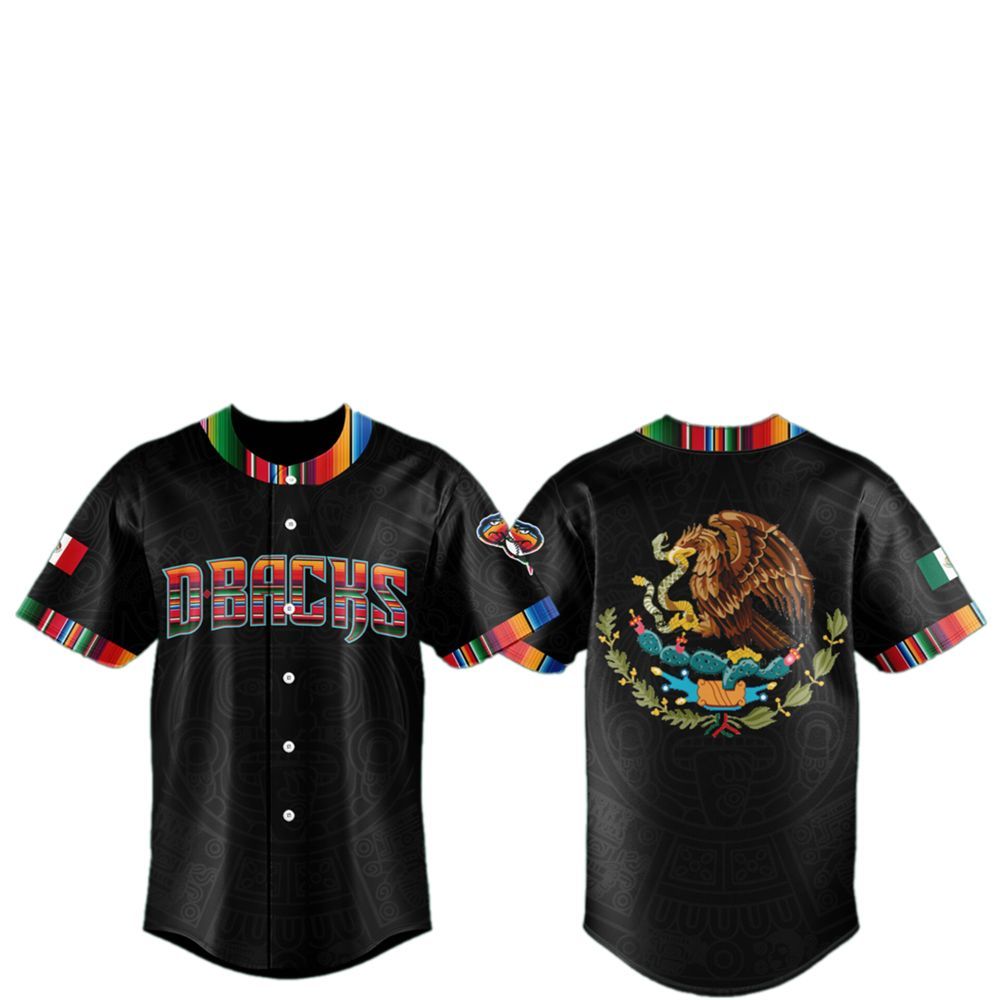 2025 Diamondbacks Mexican Heritage Night Jersey - Grishko.com baseball jersey product view 1