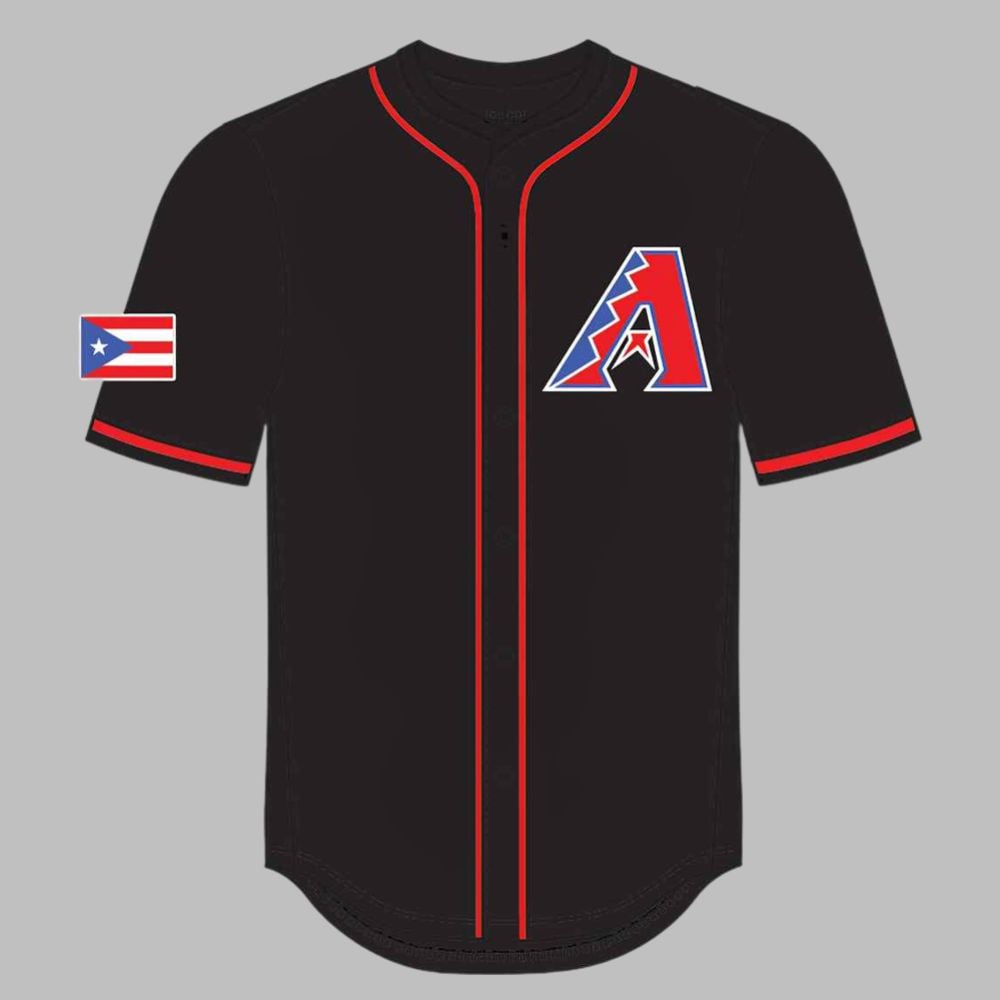 2025 Diamondbacks Puerto Rican Heritage Celebration Jersey Giveaway - Grishko.com baseball jersey product view 1