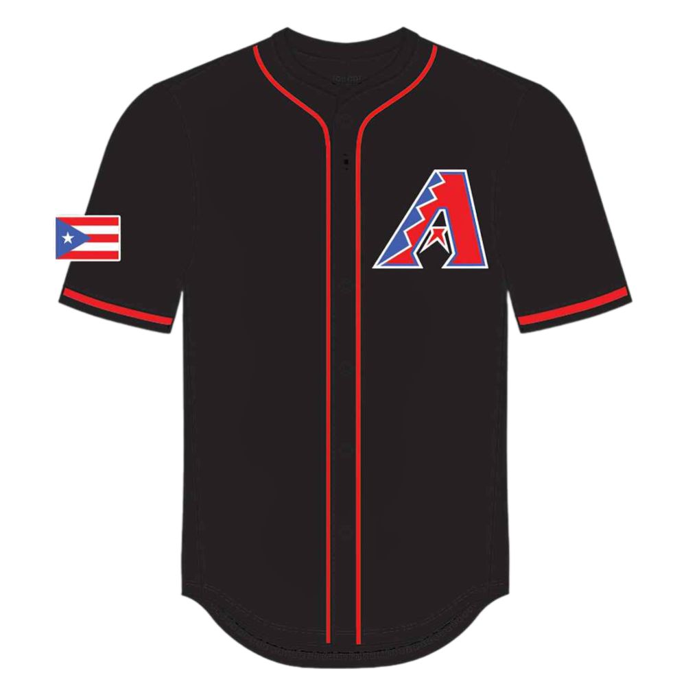 2025 Diamondbacks Puerto Rican Heritage Celebration Jersey Giveaway - Grishko.com baseball jersey product view 2
