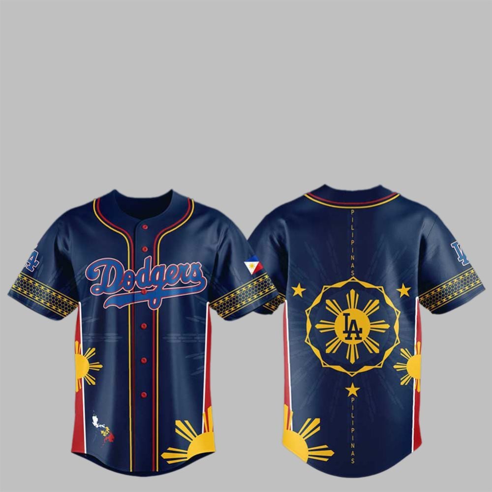 2025 Dodgers Filipino Heritage Night Jersey - Grishko.com baseball jersey product view 1