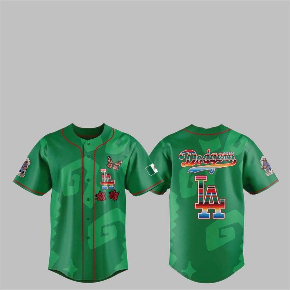 2025 Dodgers MEXICAN HERITAGE NIGHT Jersey - Grishko.com baseball jersey product view 1