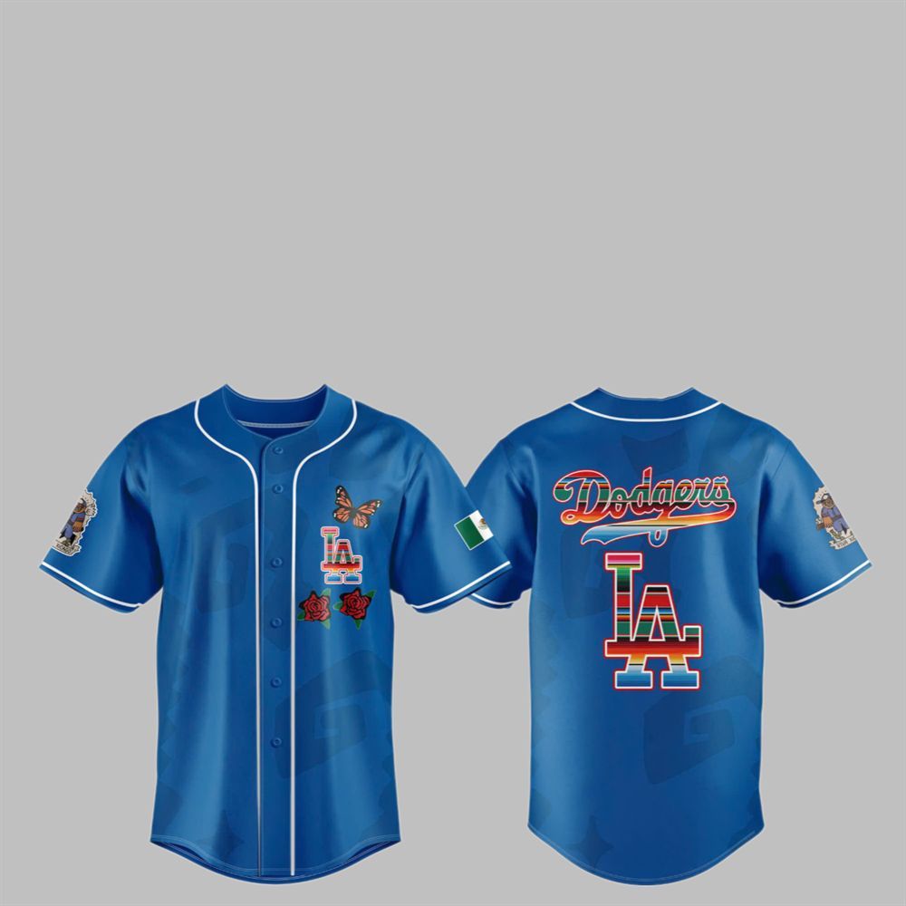 2025 Dodgers MEXICAN HERITAGE NIGHT Jersey - Grishko.com baseball jersey product view 2