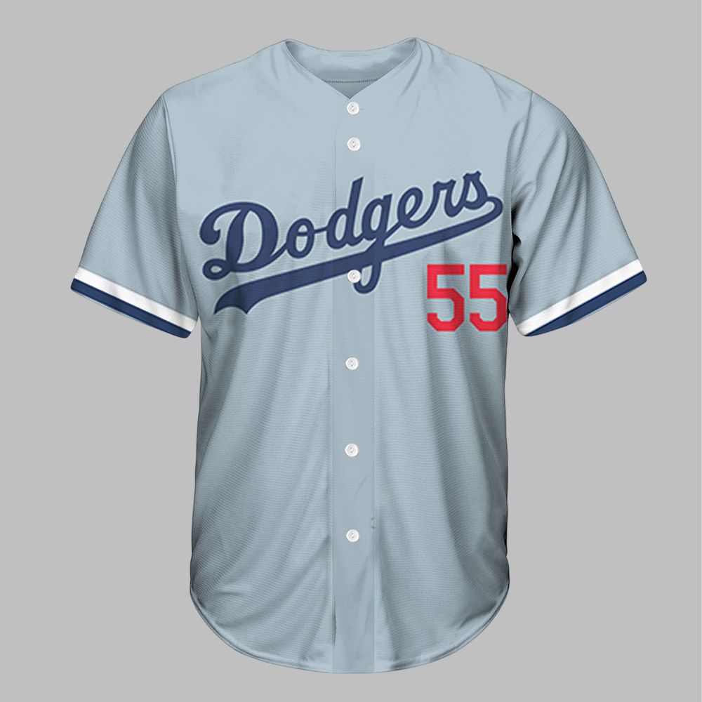 2025 Dodgers Orel Hershiser Jersey Giveaway - Grishko.com baseball jersey product view 2